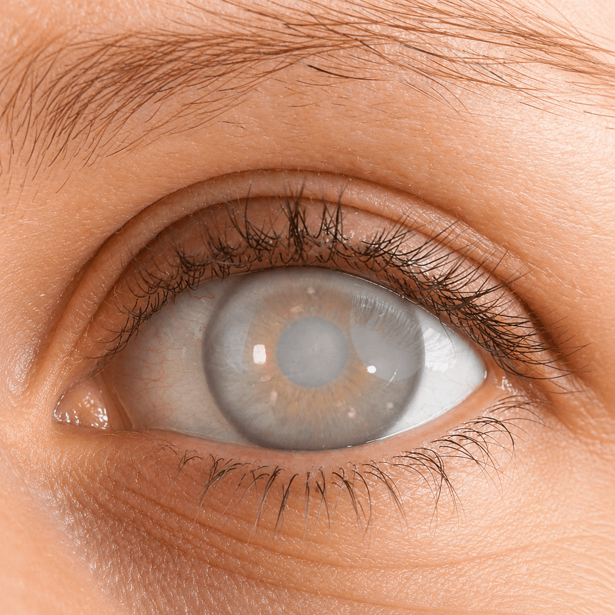Before cataract surgery – cloudy vision